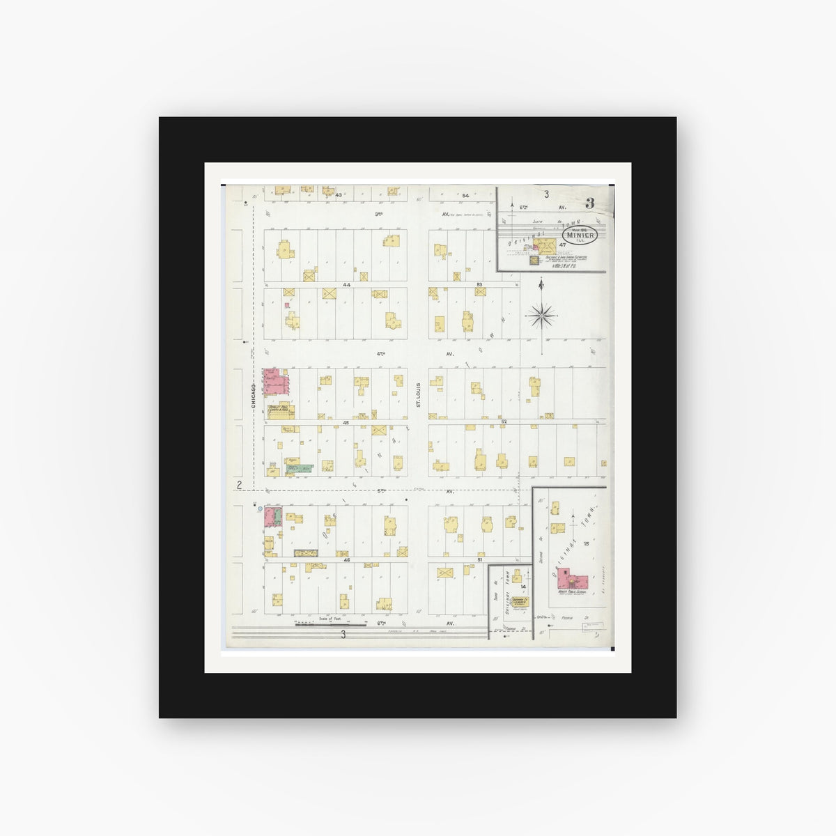 Sanborn Fire Insurance Map from Minier, Tazewell County, Illinois (1906 ...