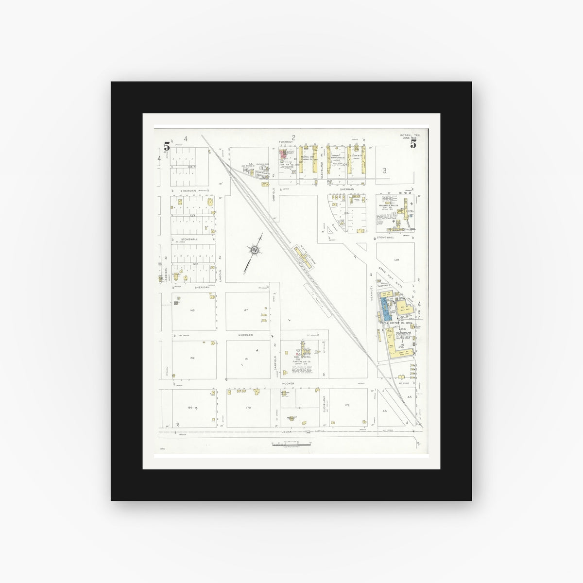 Sanborn Fire Insurance Map from Rotan, Fisher County, Texas (1933 ...