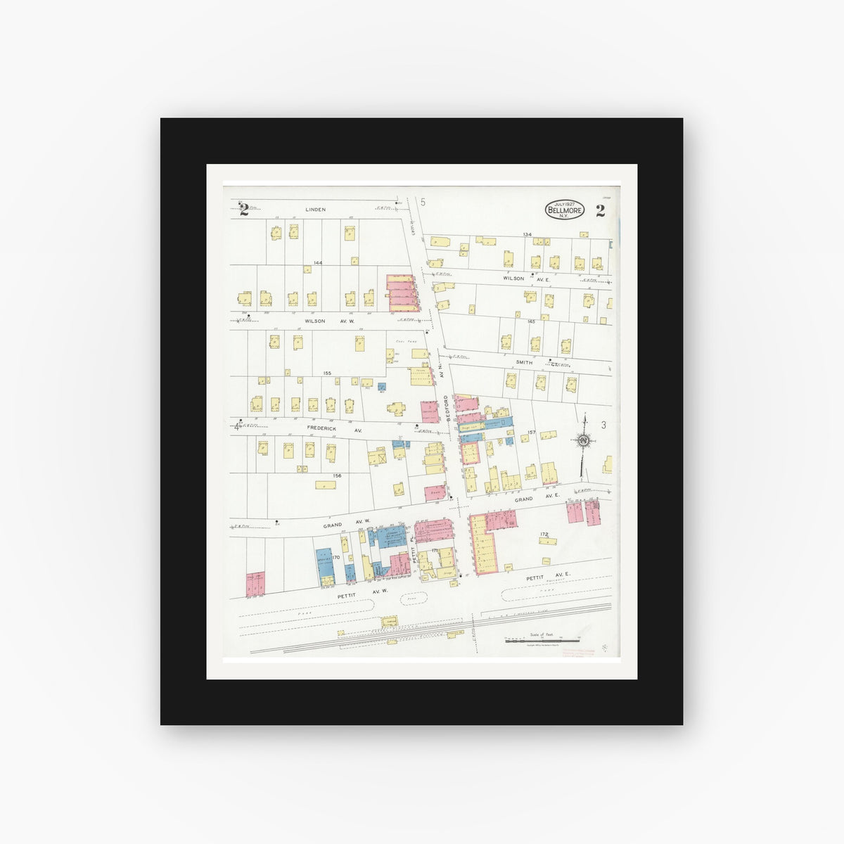 Sanborn Fire Insurance Map from Bellmore, Nassau County, New York (1927 ...