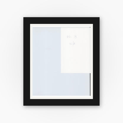Old map wall art mockup — black gallery frame with white mat — Sanborn Fire Insurance Map from Woodbury, Gloucester County, New Jersey (1923), Sheet #0008