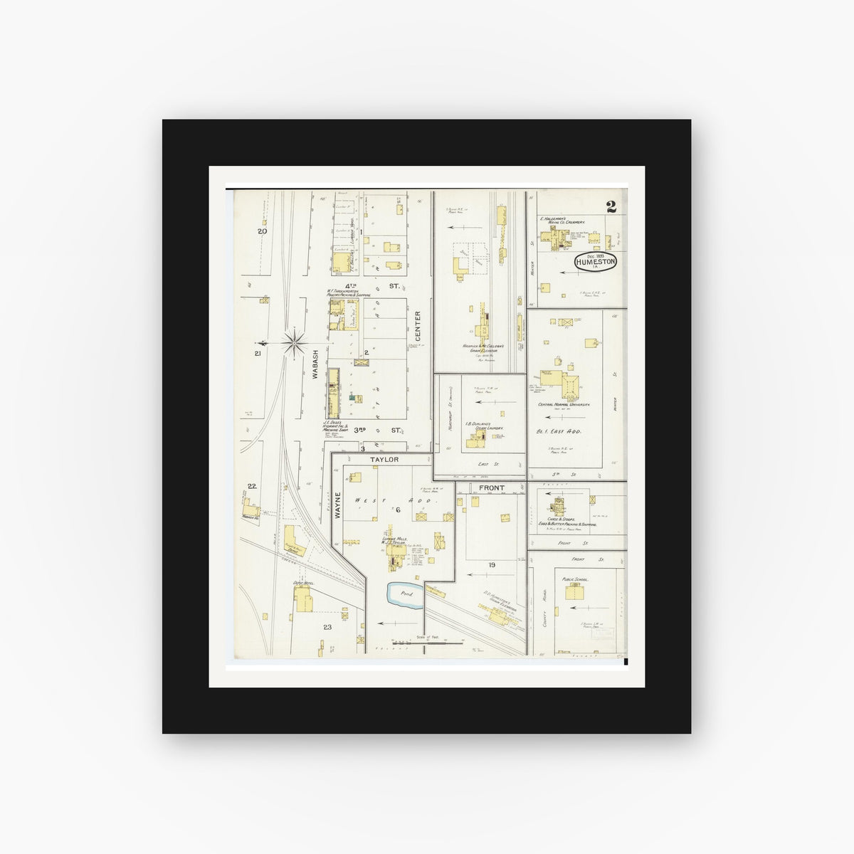 Sanborn Fire Insurance Map from Humeston, Wayne County, Iowa (1893 ...