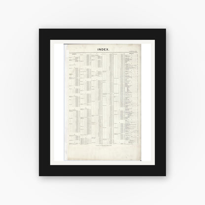 Old map wall art mockup — black gallery frame with white mat — Sanborn Fire Insurance Map from Chicago, Cook County, Illinois (1895), Sheet #0001