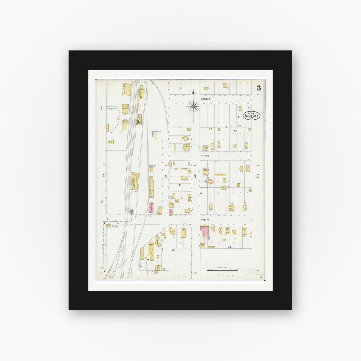 Sanborn Fire Insurance Map from Rush City, Chisago County, Minnesota ...