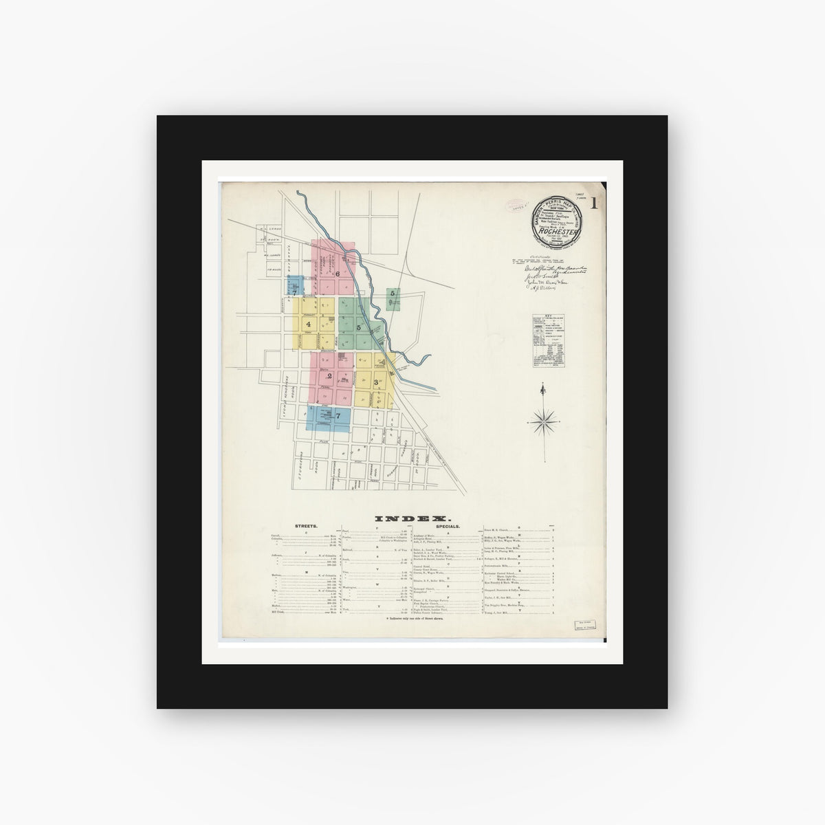 Sanborn Fire Insurance Map from Rochester, Fulton County, Indiana (1890 ...