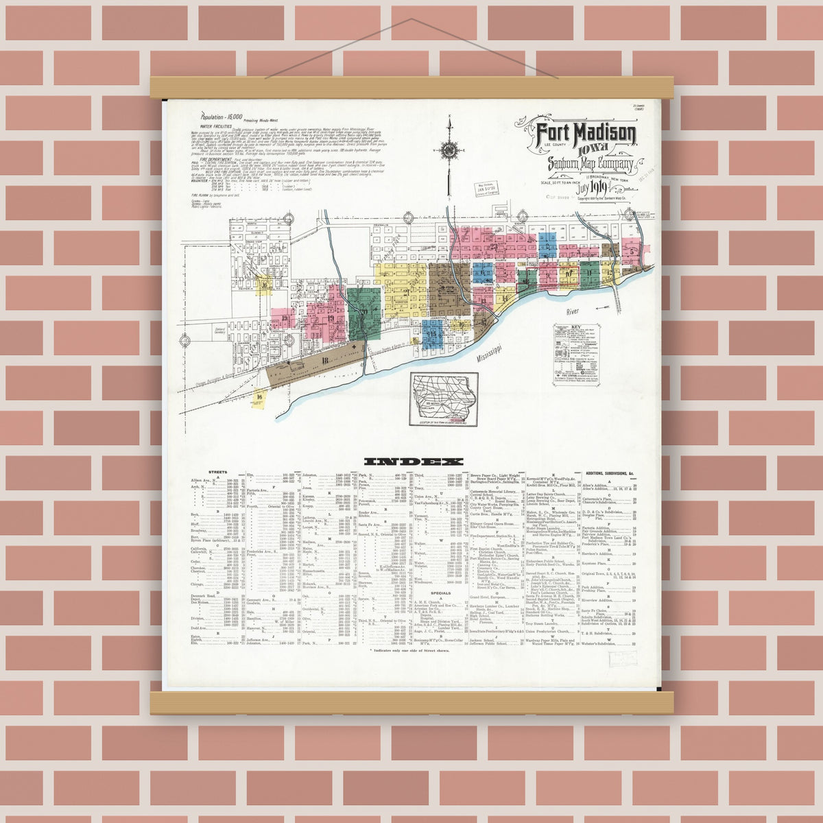 Sanborn Fire Insurance Map from Fort Madison, Lee County, Iowa (1919 ...