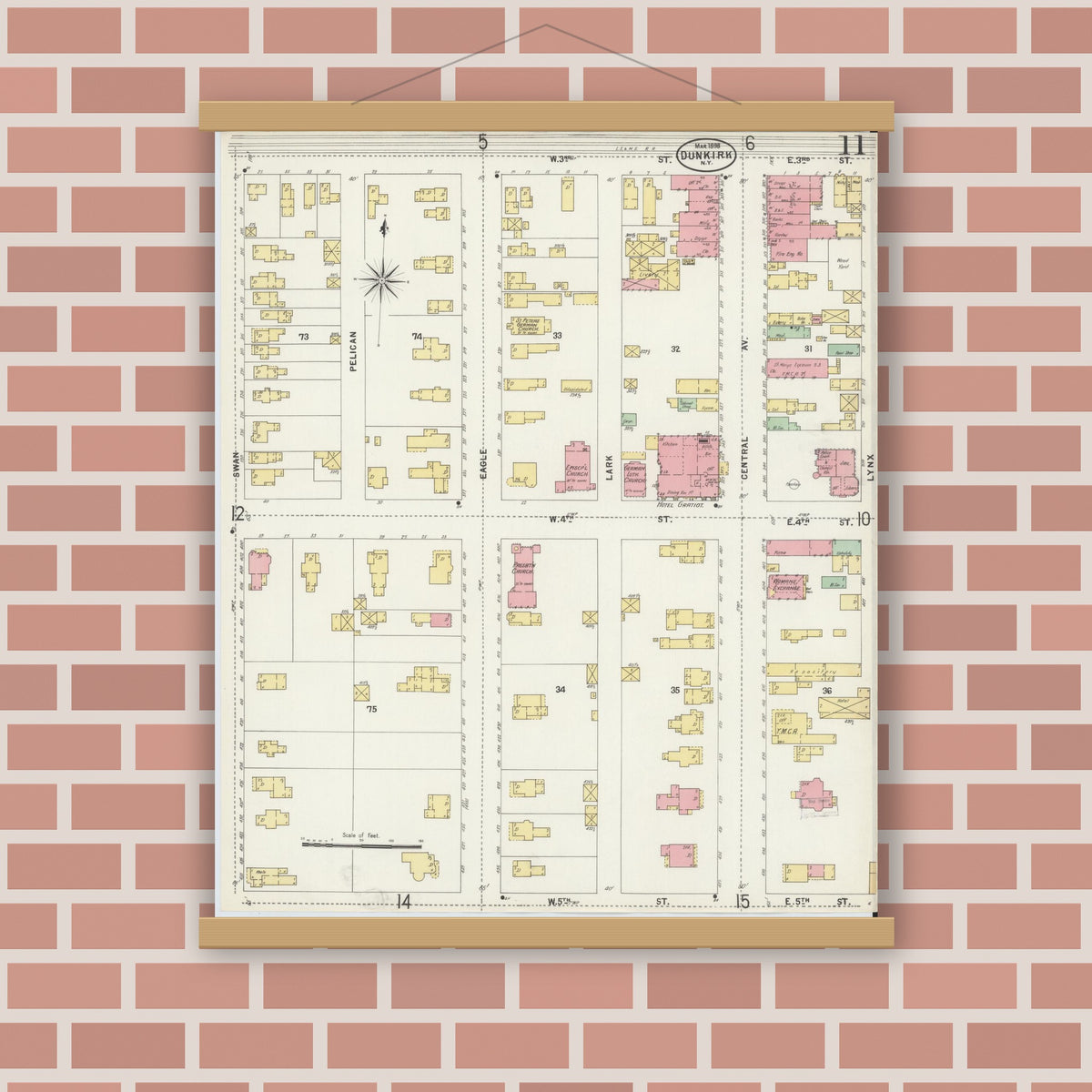 Sanborn Fire Insurance Map from Dunkirk, Chautauqua County, New York ...