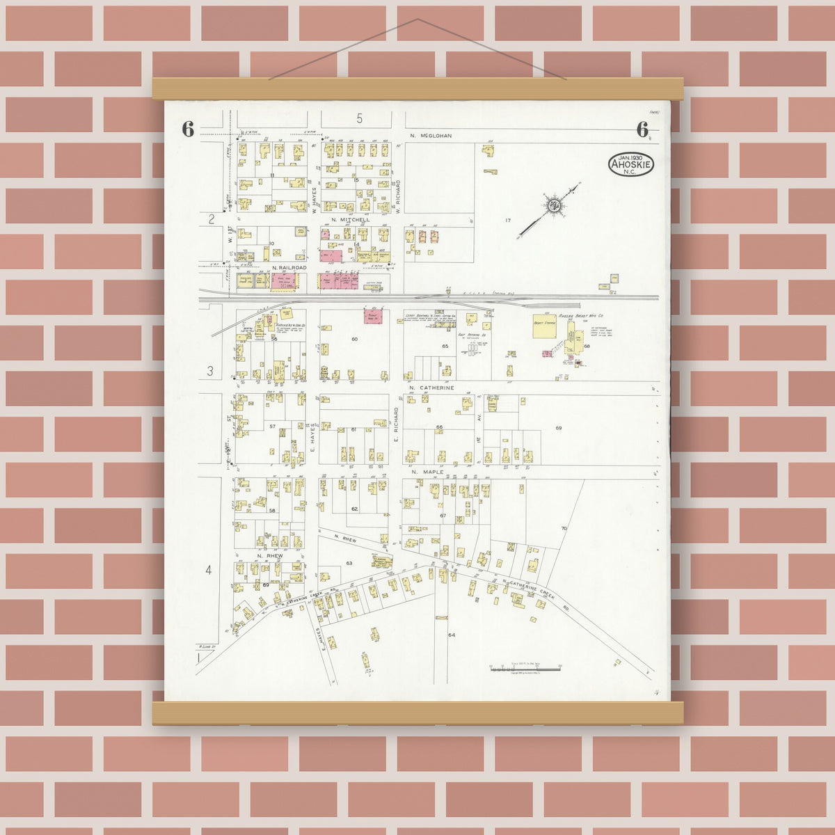 Sanborn Fire Insurance Map from Ahoskie, Hertford County, North ...