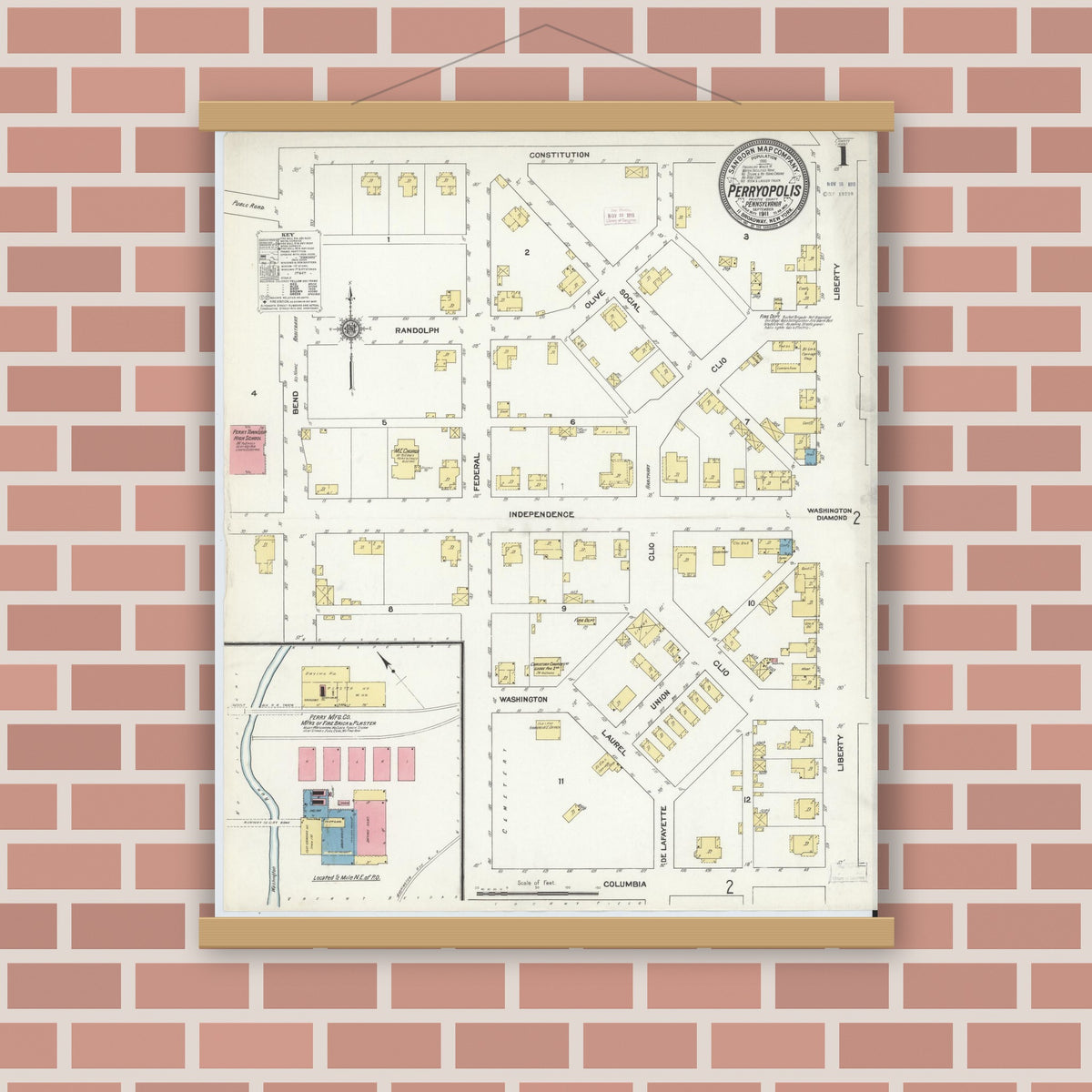 Sanborn Fire Insurance Map from Perryopolis, Fayette County ...