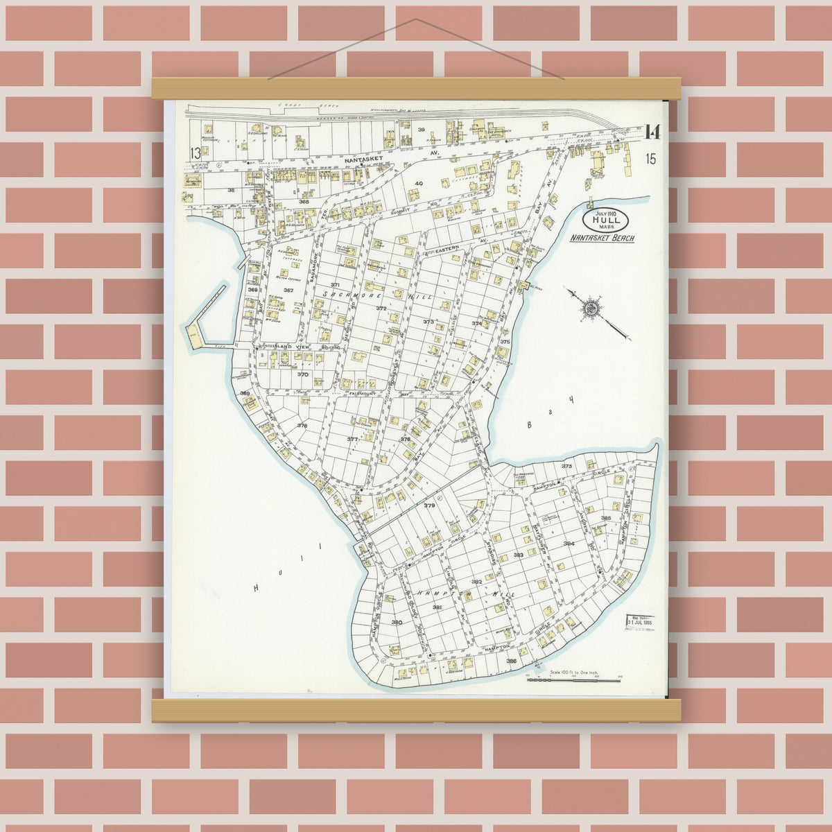 Sanborn Fire Insurance Map from Hull, Plymouth County, Massachusetts ...