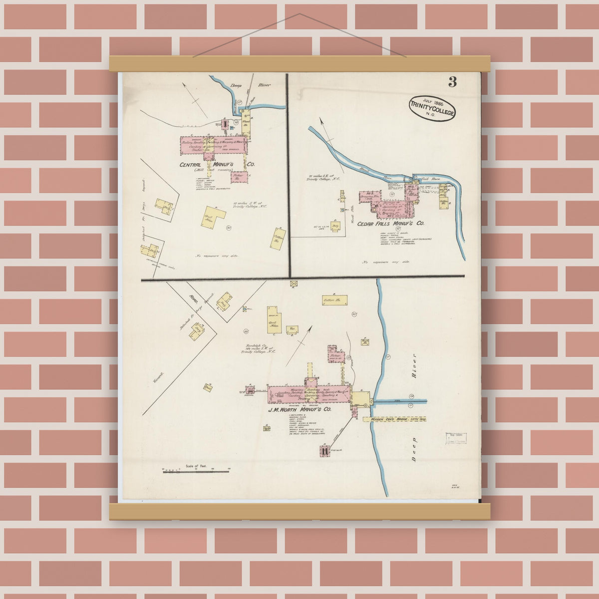 Sanborn Fire Insurance Map from Trinity College, Randolph County, North ...