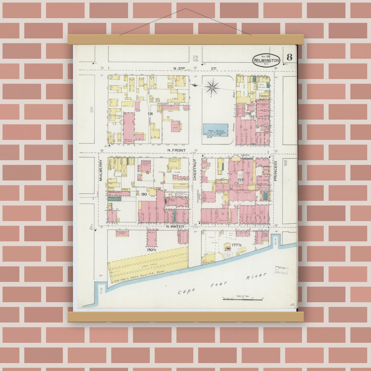 Sanborn Fire Insurance Map from Wilmington, New Hanover County, North ...