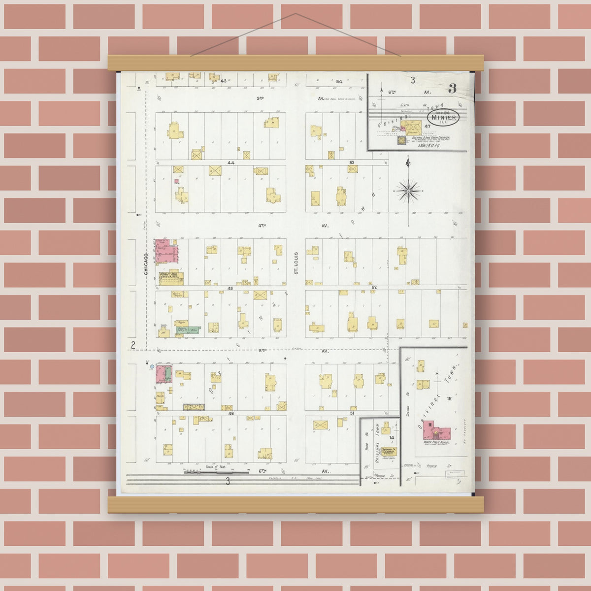 Sanborn Fire Insurance Map from Minier, Tazewell County, Illinois (1906 ...