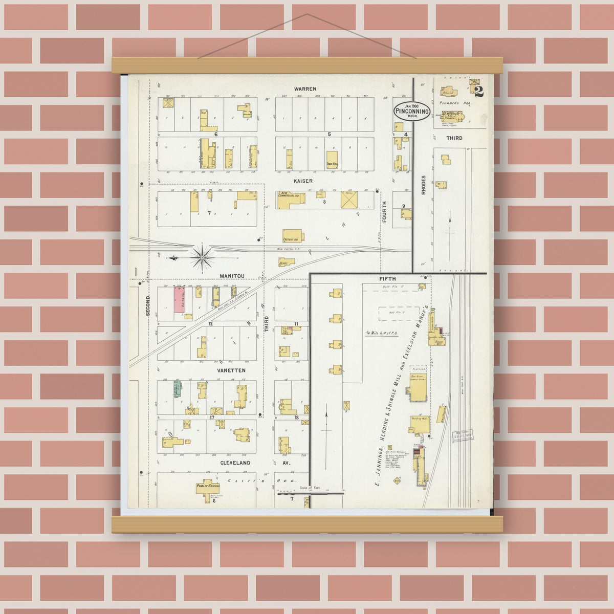 Sanborn Fire Insurance Map from Pinconning, Bay County, Michigan (1900 ...