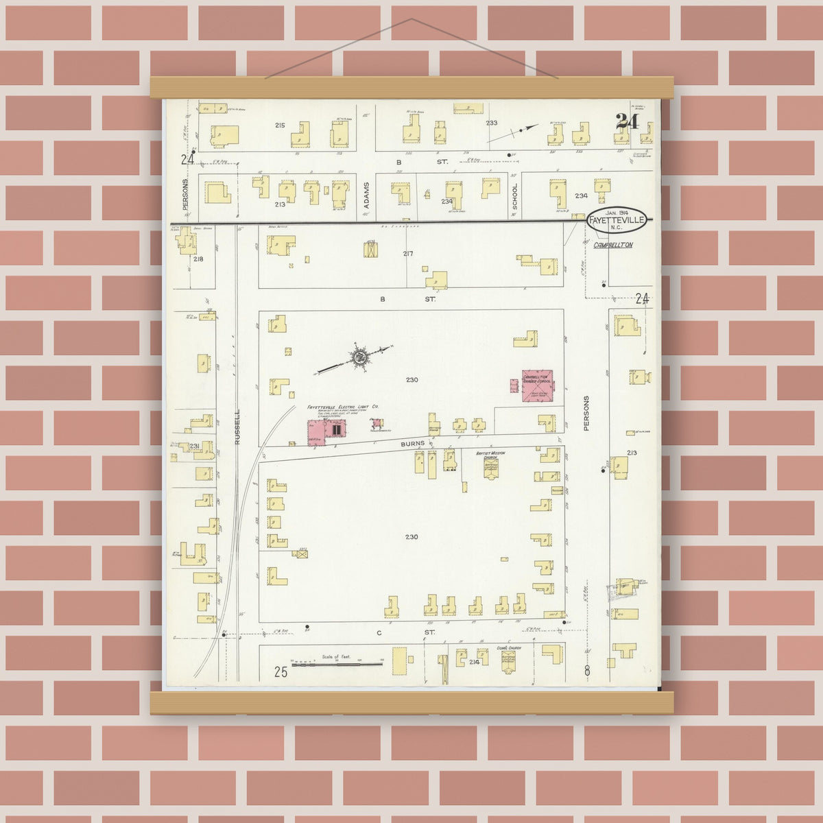 Sanborn Fire Insurance Map from Fayetteville, Cumberland County, North ...