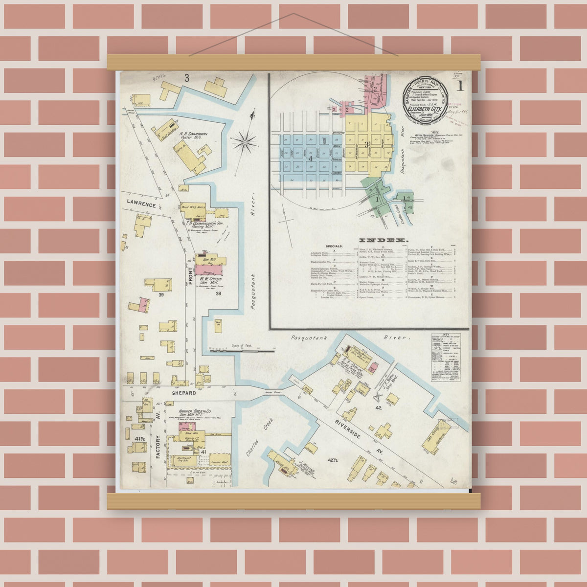 Sanborn Fire Insurance Map from Elizabeth City, Pasquotank County ...