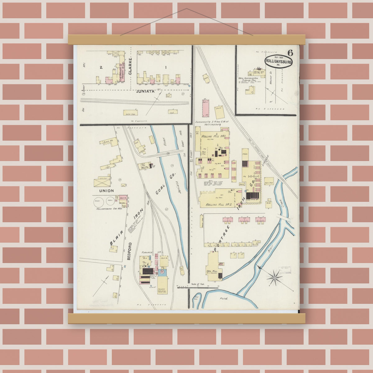 Sanborn Fire Insurance Map from Hollidaysburg, Blair County ...