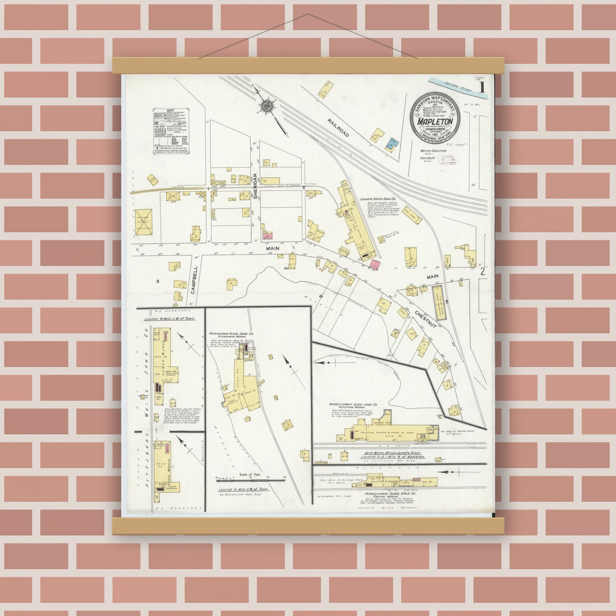 Mapleton Pamap Sanborn Fire Insurance Map from Mapleton, Huntingdon County ...