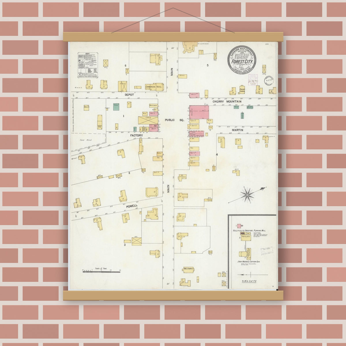 Sanborn Fire Insurance Map from Forest City, Rutherford County, North ...