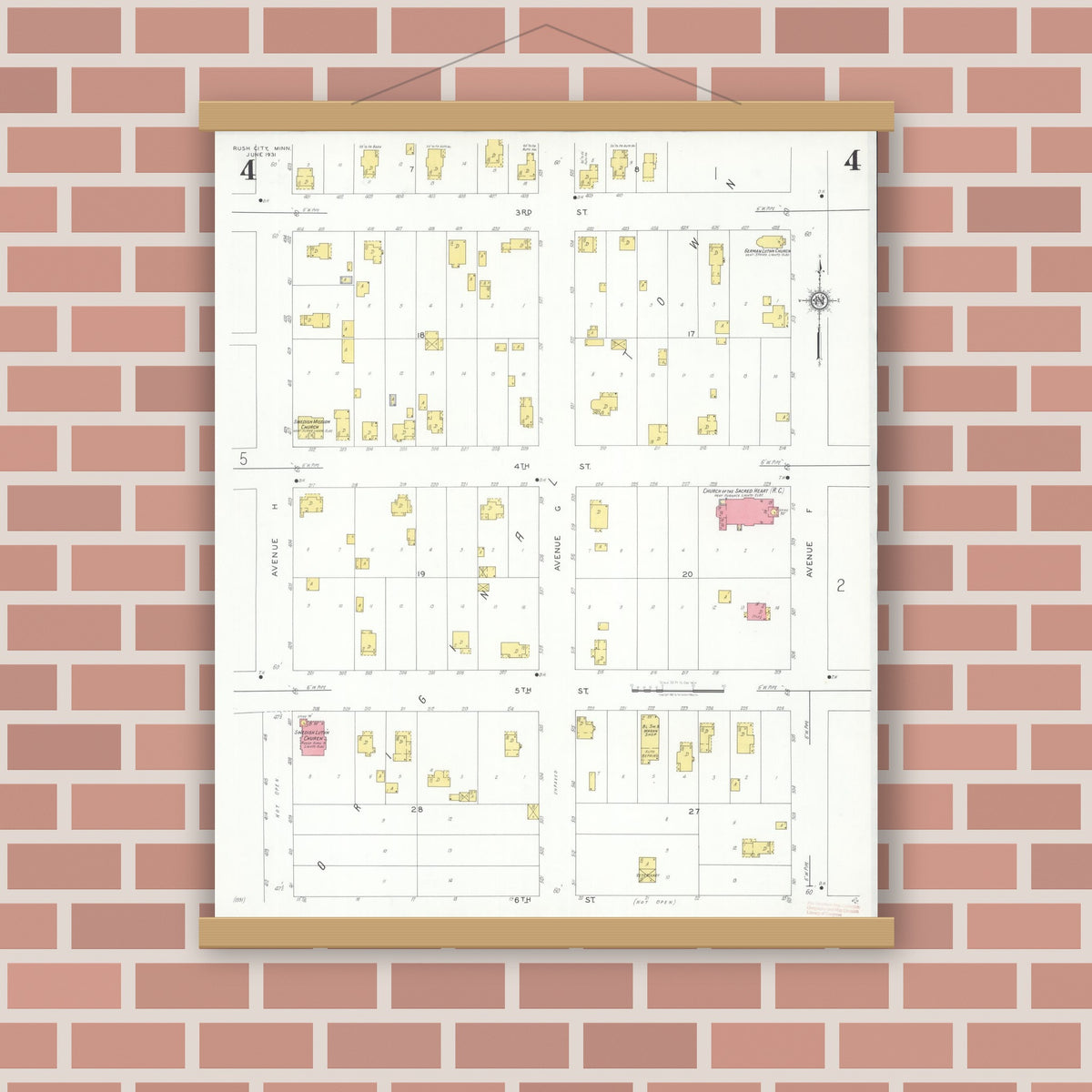 Sanborn Fire Insurance Map from Rush City, Chisago County, Minnesota ...
