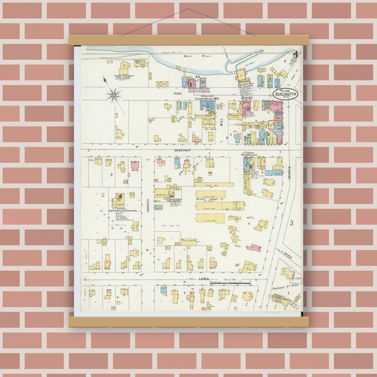 Sanborn Fire Insurance Map from Burlington, Racine County, Wisconsin ...