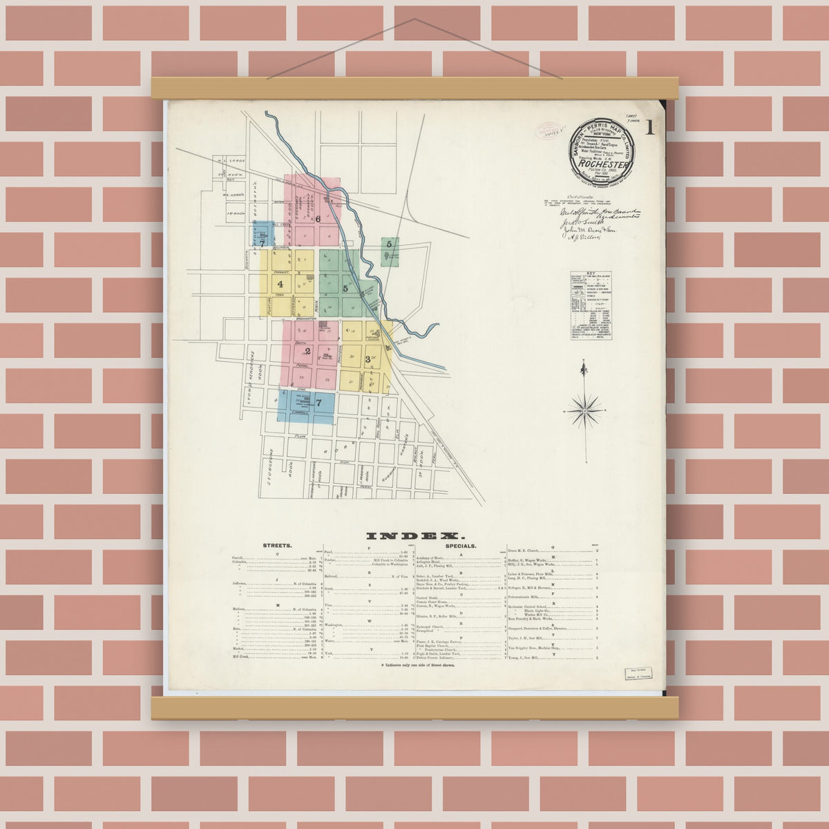 Sanborn Fire Insurance Map from Rochester, Fulton County, Indiana (1890 ...