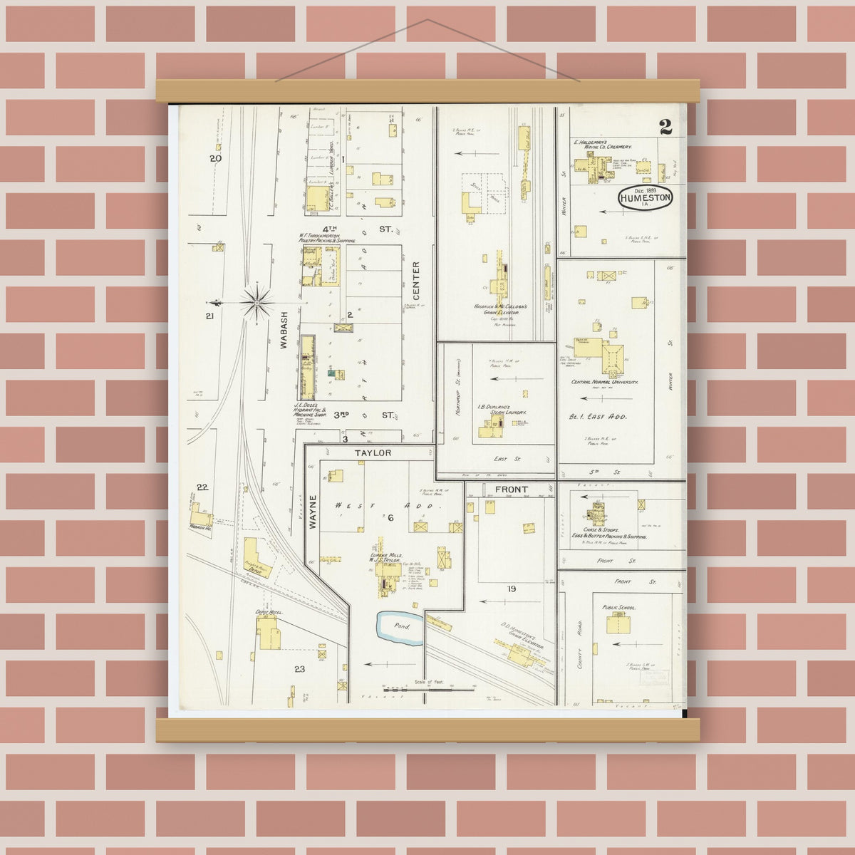Sanborn Fire Insurance Map from Humeston, Wayne County, Iowa (1893 ...
