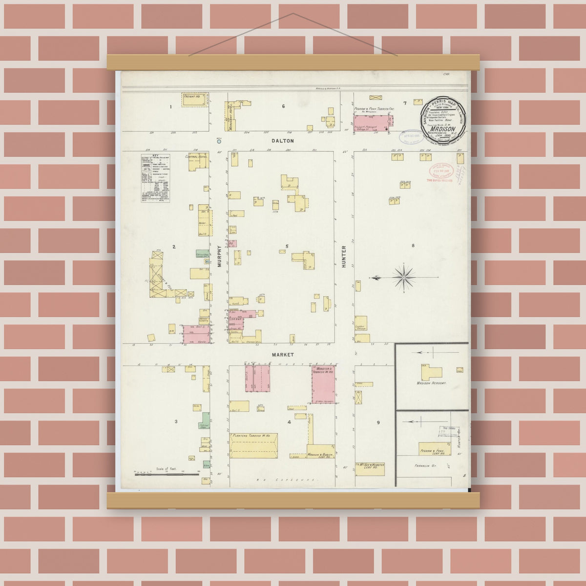 Sanborn Fire Insurance Map from Madison, Rockingham County, North ...