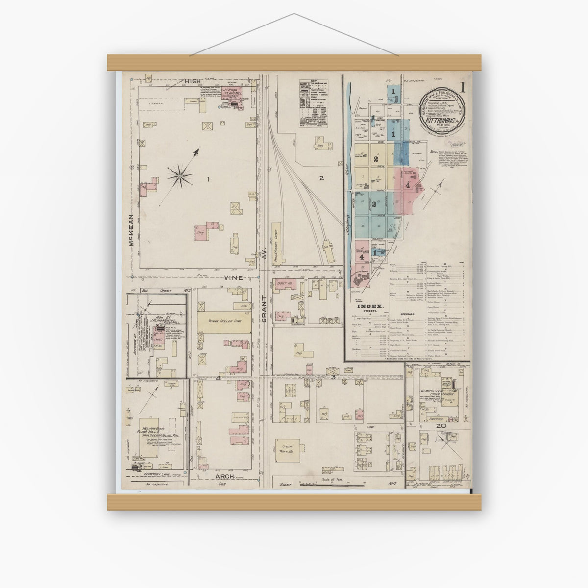 Sanborn Fire Insurance Map from Kittanning, Armstrong County ...