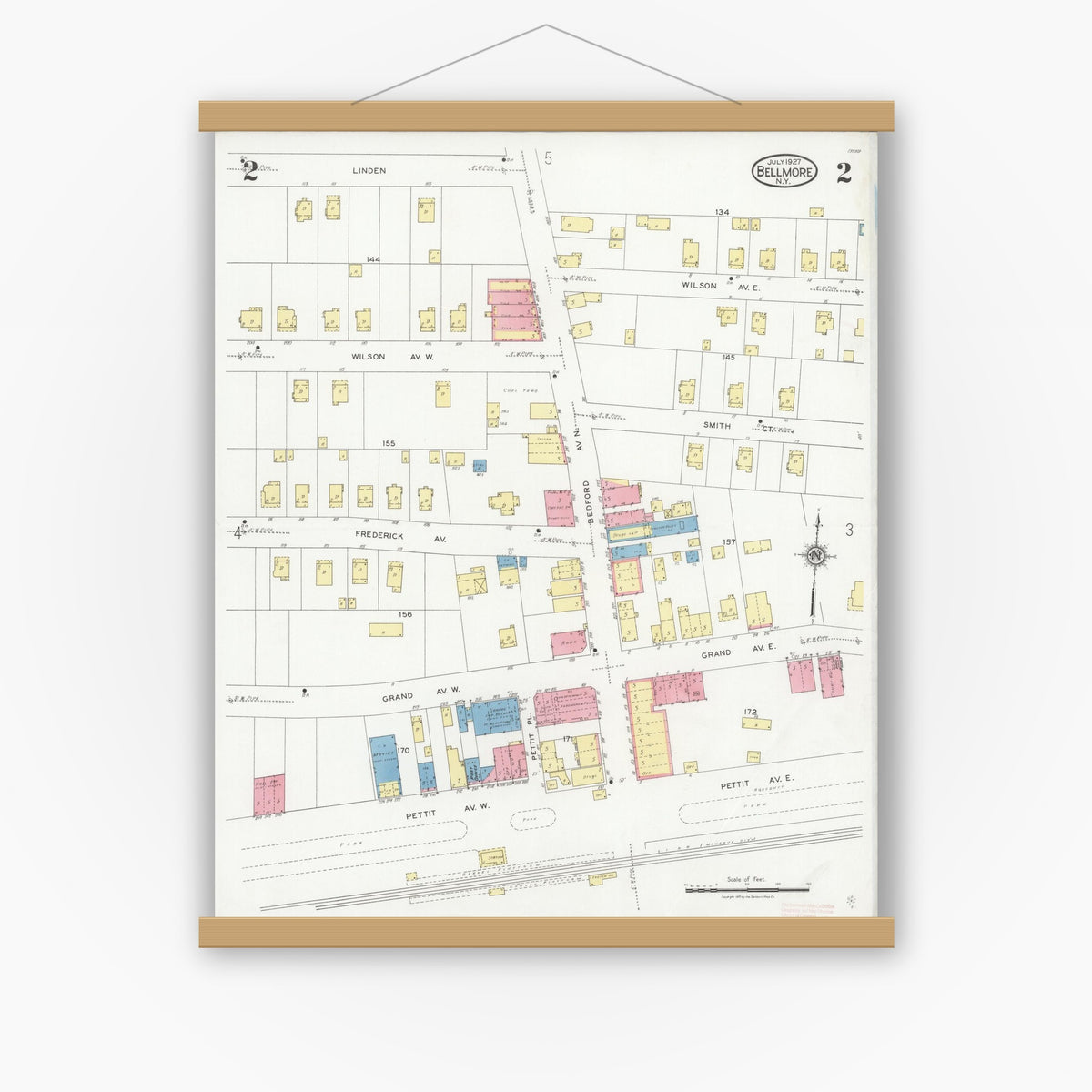 Sanborn Fire Insurance Map from Bellmore, Nassau County, New York (1927 ...