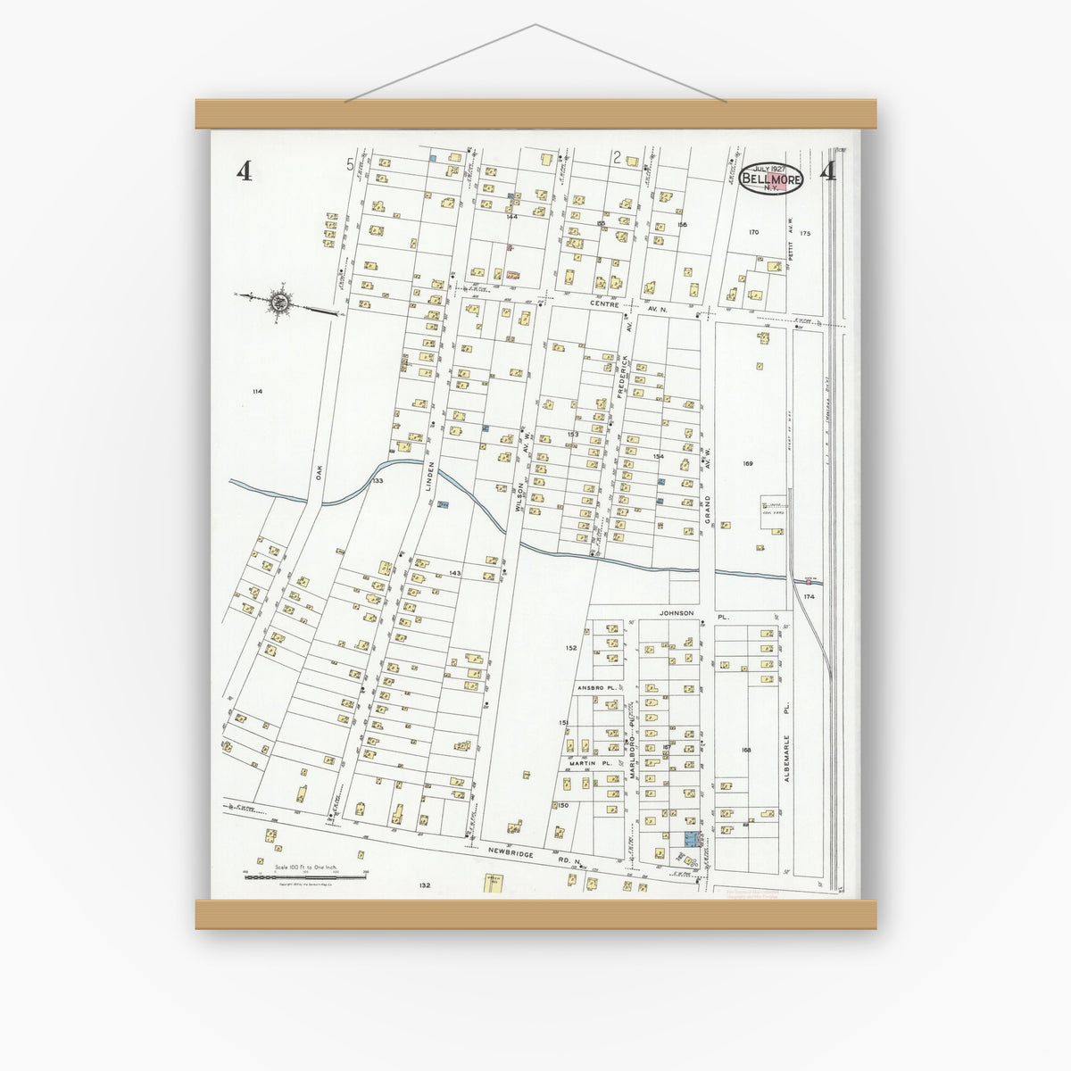 Sanborn Fire Insurance Map from Bellmore, Nassau County, New York (1927 ...