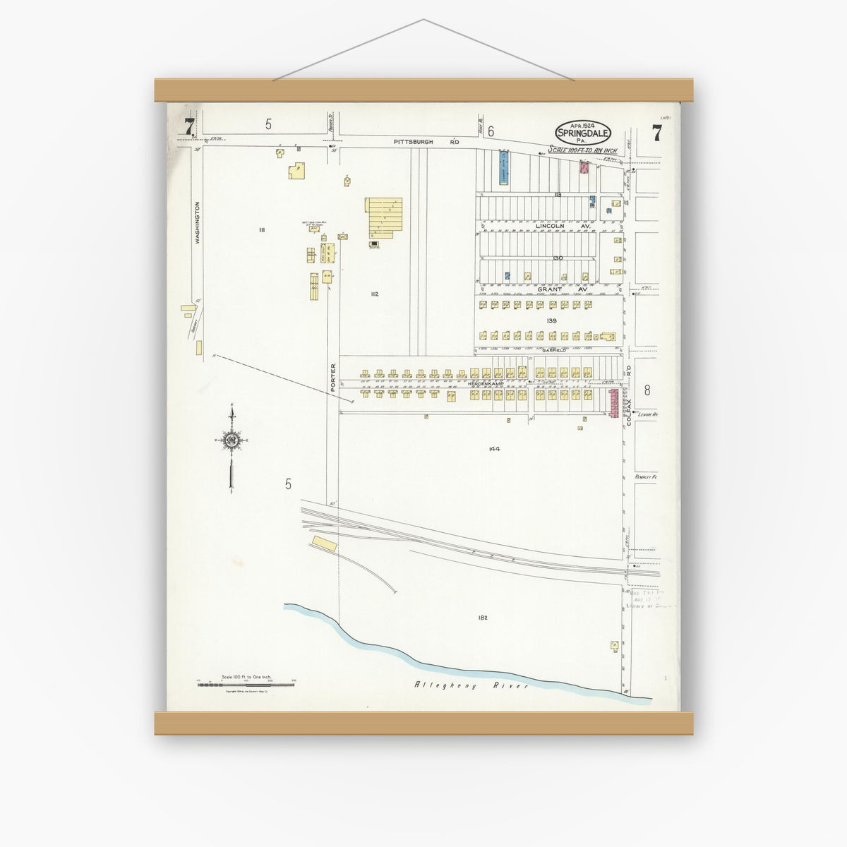 Sanborn Fire Insurance Map from Springdale, Allegheny County ...