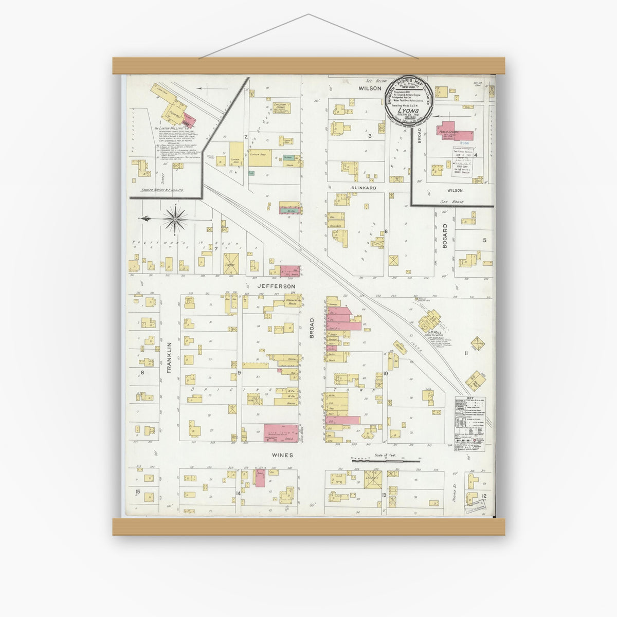 Sanborn Fire Insurance Map from Lyons, Greene County, Indiana (1900 ...
