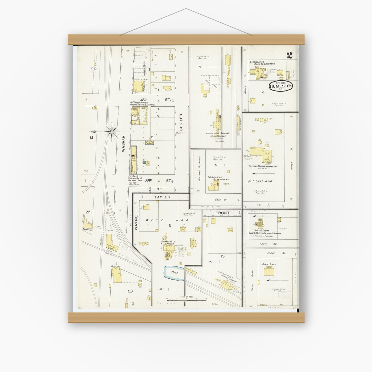 Sanborn Fire Insurance Map from Humeston, Wayne County, Iowa (1893 ...