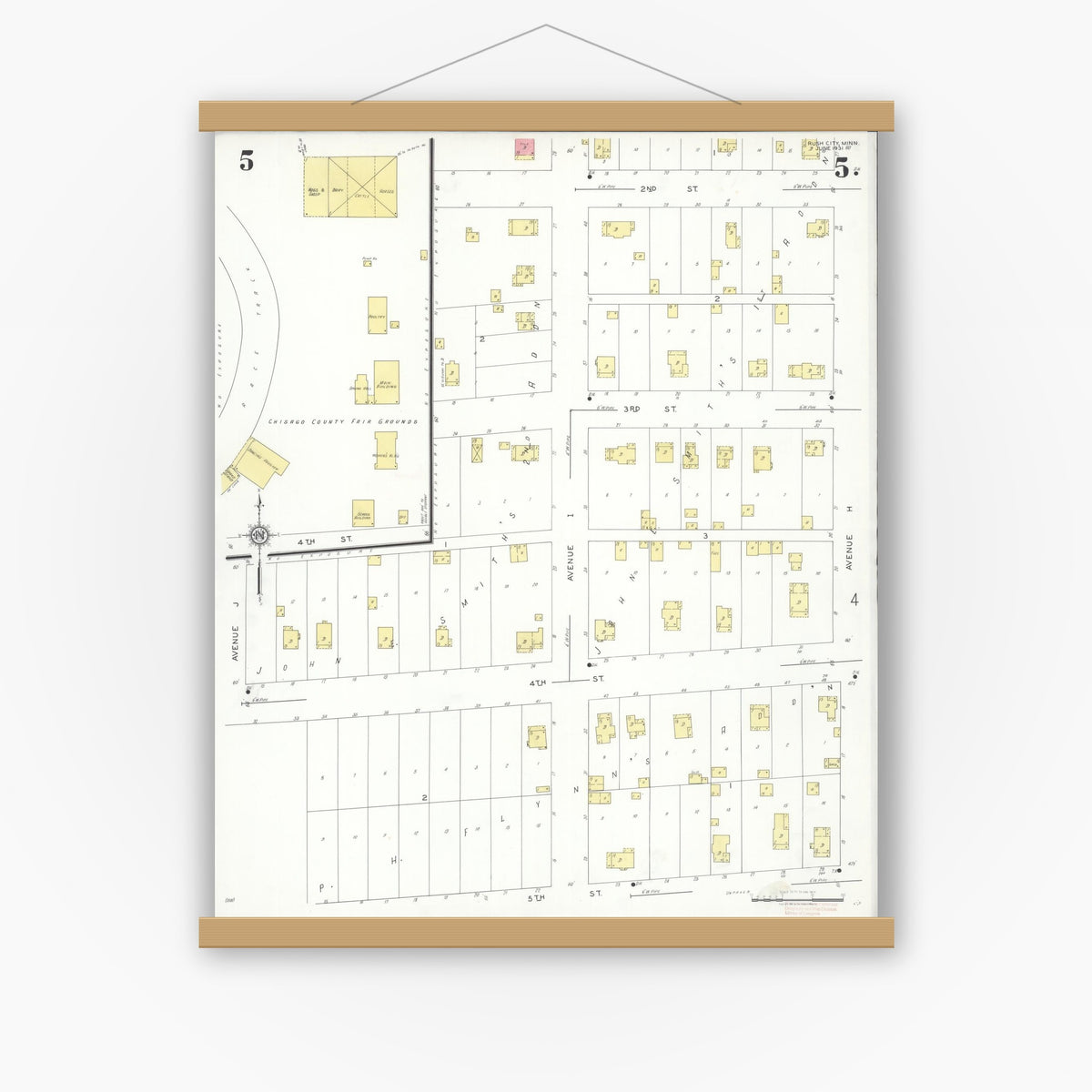 Sanborn Fire Insurance Map from Rush City, Chisago County, Minnesota ...