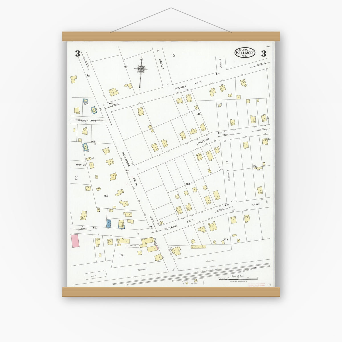 Sanborn Fire Insurance Map from Bellmore, Nassau County, New York (1927 ...