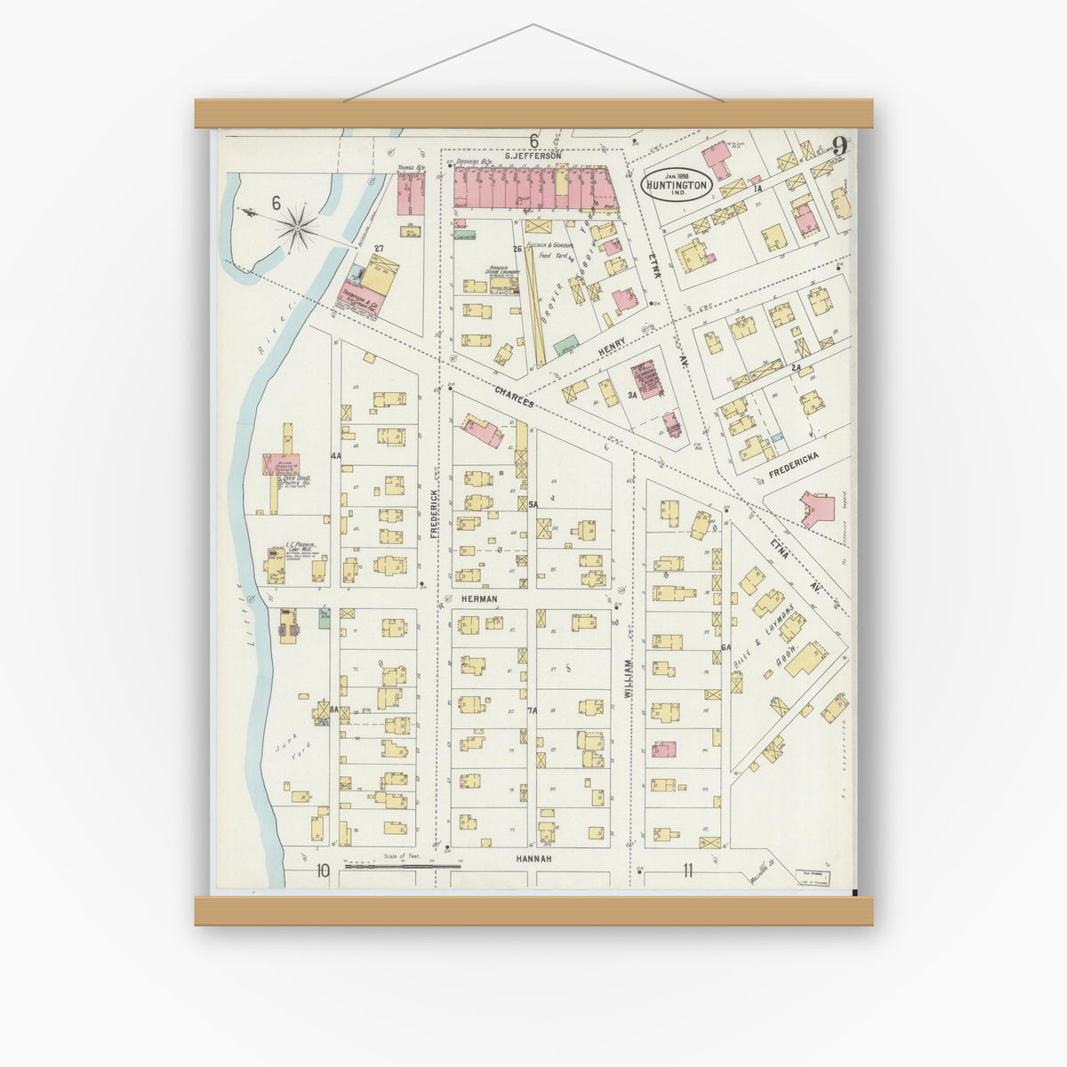 Sanborn Fire Insurance Map from Huntington, Huntington County, Indiana ...