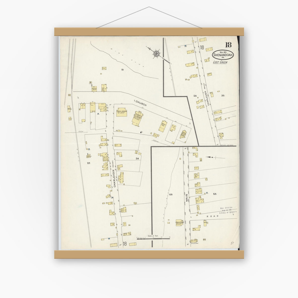 3151 Map Sanborn Fire Insurance Map from Shenandoah, Schuylkill County ...