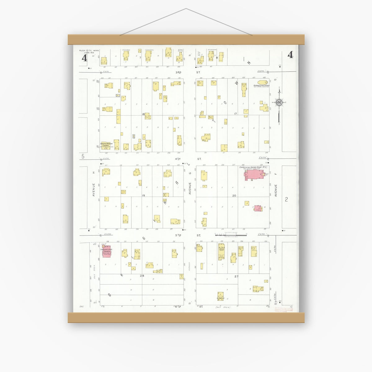 Sanborn Fire Insurance Map from Rush City, Chisago County, Minnesota ...