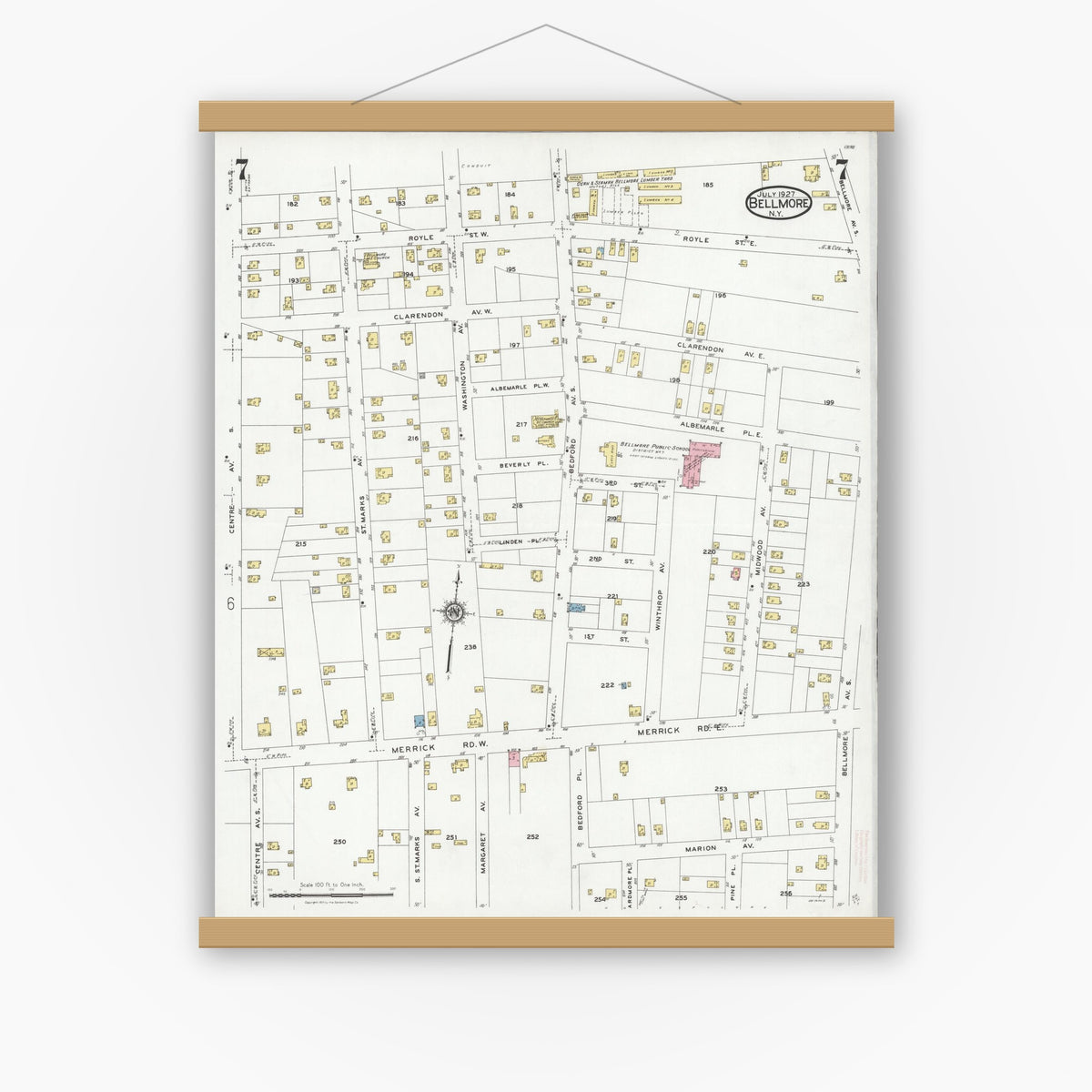 Sanborn Fire Insurance Map from Bellmore, Nassau County, New York (1927 ...
