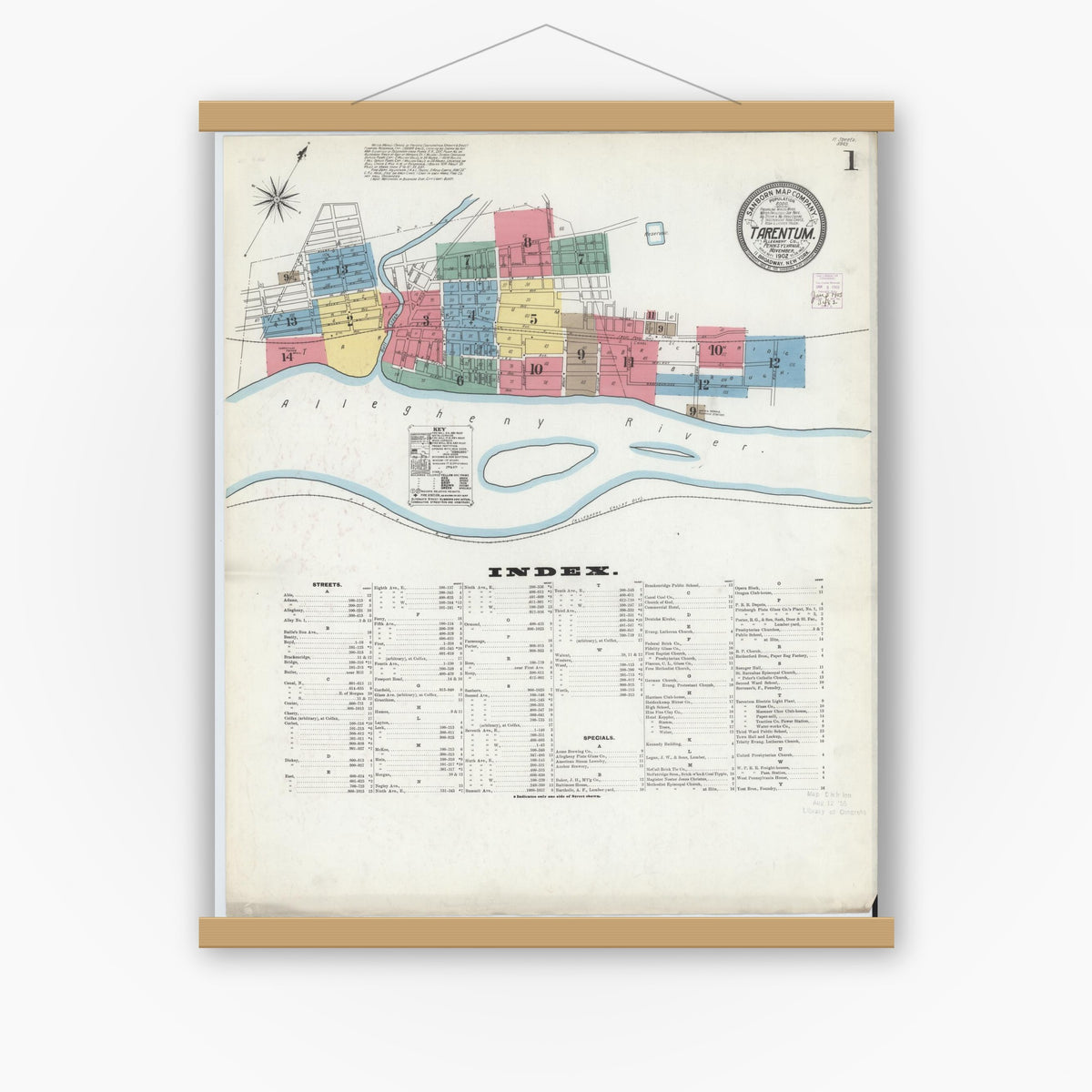 Sanborn Fire Insurance Map from Tarentum, Allegheny County ...