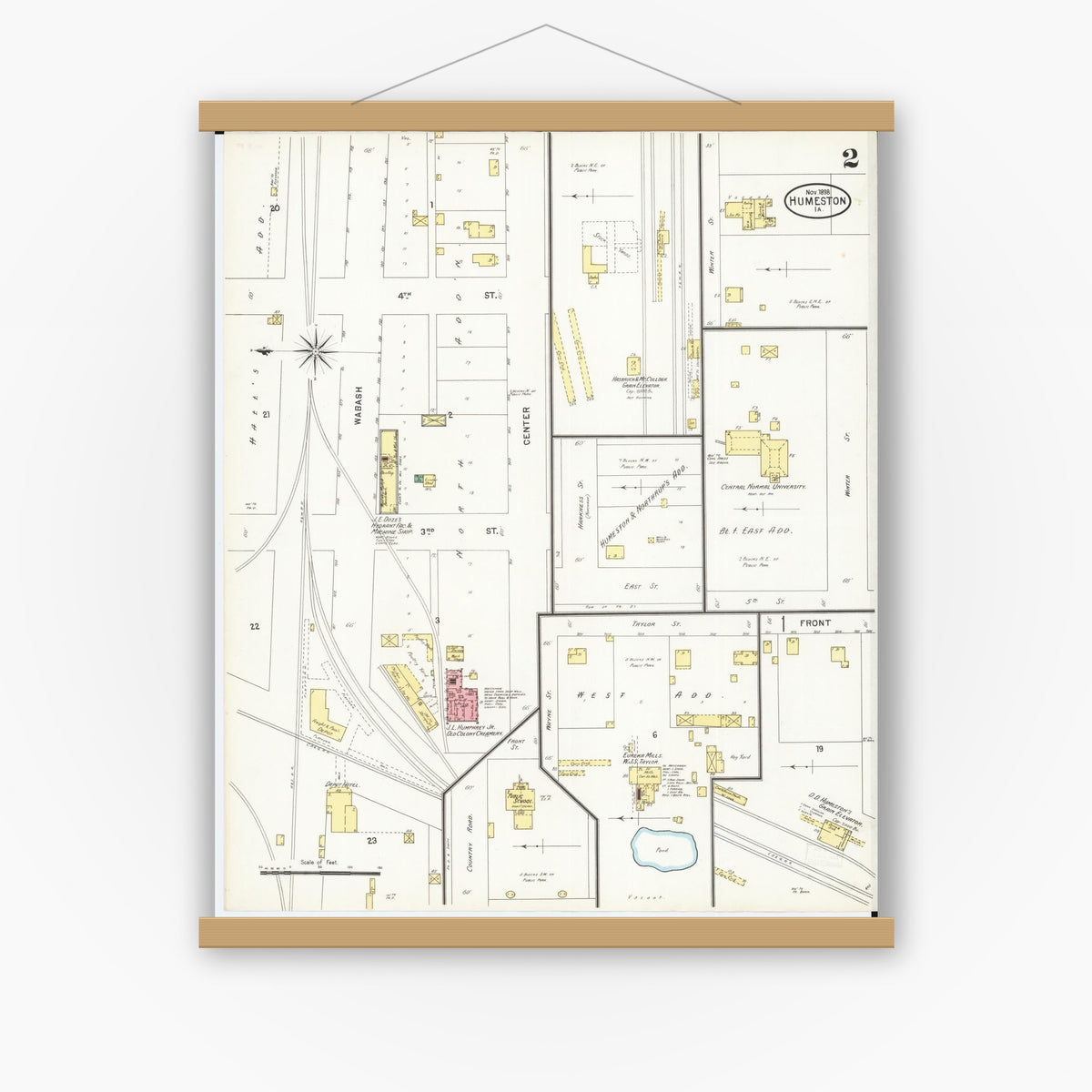 Sanborn Fire Insurance Map from Humeston, Wayne County, Iowa (1898 ...