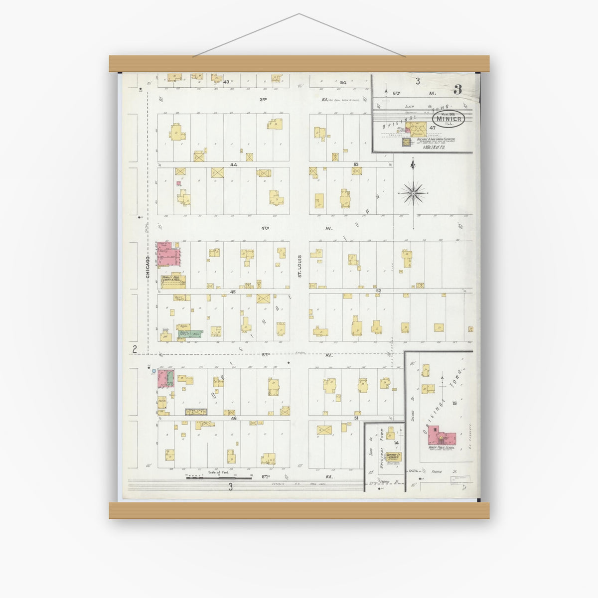 Sanborn Fire Insurance Map from Minier, Tazewell County, Illinois (1906 ...