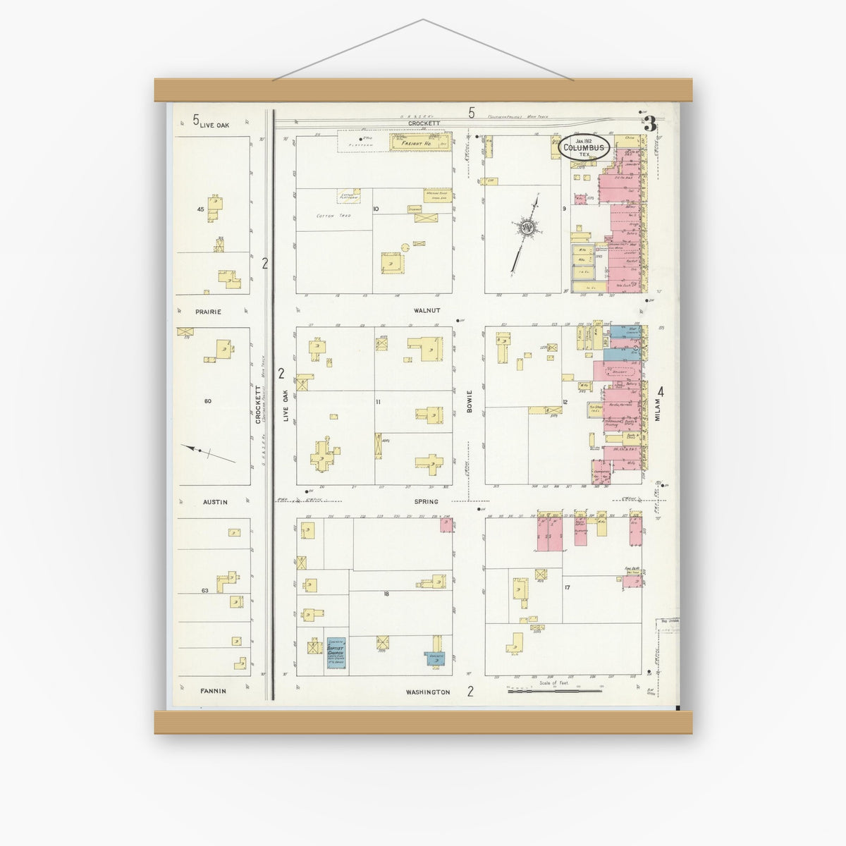 Sanborn Fire Insurance Map from Columbus, Colorado County, Texas (1912 ...
