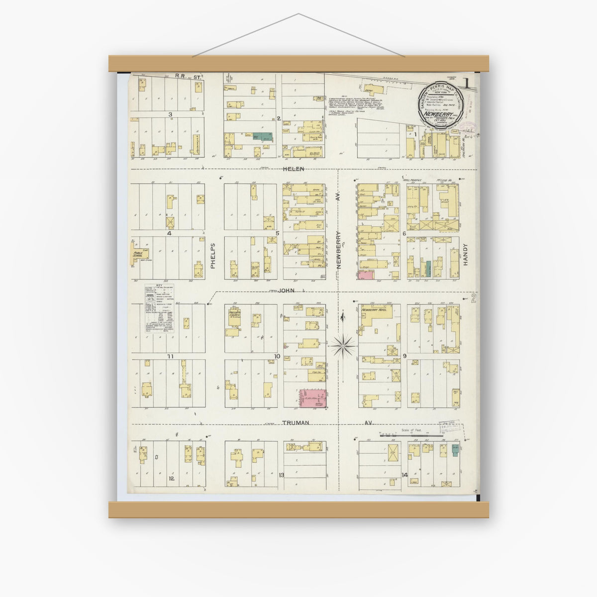 Sanborn Fire Insurance Map from Newberry, Luce County, Michigan (1893 ...